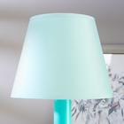 Лампа настольная 13204 1хЕ27 15Вт бирюзовый d=22 см, h=34,5 см RISALUX - фото 36410295