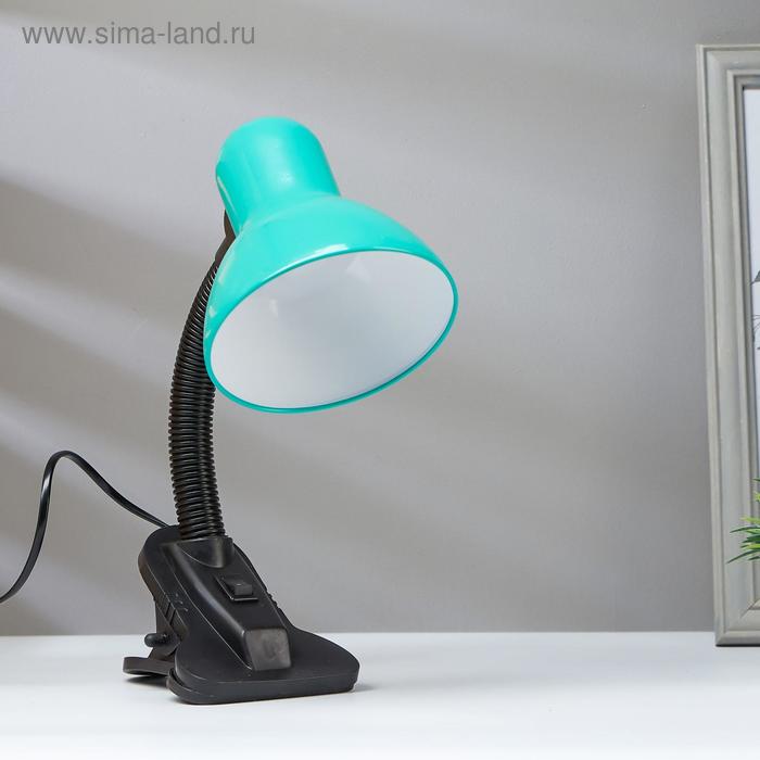 Лампа на прищепке светодиодная  8Вт LED 750Лм 14xSMD2835 шнур 1,5м зеленый - Фото 1
