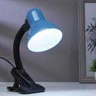 Лампа на прищепке светодиодная  8Вт LED 750Лм 14xSMD2835 шнур 1,5м синий - Фото 2