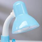 Лампа настольная на подставке 1х40Вт Е27 шнур 0,85м синий - Фото 4