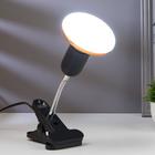 Лампа настольная светодиодная на прищепке 1х12Вт Е27 LED 100Лм шнур 1.1м штанга 10см черный - Фото 2
