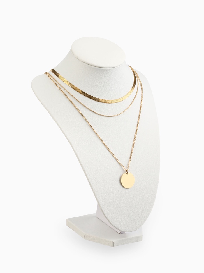 Бюст для украшений QF, 17.5×15×23 см, h=23 см, белый - Фото 1