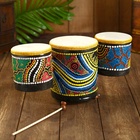УЦЕНКА Сувенирный музыкальный инструмент "Барабаны тройные" 33х17х11 см МИКС 5200293