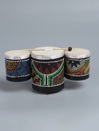 УЦЕНКА Сувенирный музыкальный инструмент "Барабаны тройные" 33х17х11 см МИКС 5200293