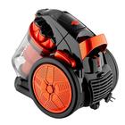 Пылесос BRAYER BR4201, 2200/400 Вт, 3 л, HEPA-фильтр, чёрно-оранжевый - Фото 3