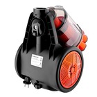 Пылесос BRAYER BR4201, 2200/400 Вт, 3 л, HEPA-фильтр, чёрно-оранжевый - Фото 6