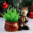 Кашпо "Снеговик", 19*13*18см - Фото 1