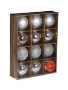 Ёлочные игрушки «Глория», шары новогодние, d=6 см, набор 12 шт., серебро - Фото 7