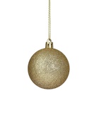 Ёлочные игрушки «Глория», шары новогодние, d=6 см, набор 12 шт., золотистый - Фото 4