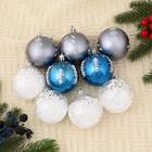 Ёлочные игрушки «Снежный», шары новогодние, d=6 см, набор 9 шт. - Фото 1