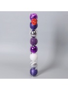 Ёлочные игрушки «Джина», шары новогодние, d=6 см, набор 8 шт., МИКС 4962767