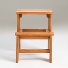 Табурет-стремянка, лакированный, 40×49×51см - Фото 3