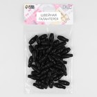 Набор фиксаторов для шнура, d=6 мм, 30×10 мм, 50 шт., цвет чёрный - Фото 4
