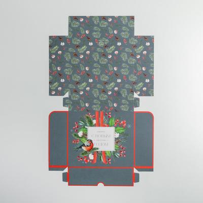 Упаковка для кондитерских изделий «С Новым годом!», 20×17×6 см