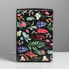 Коробка подарочная складная, упаковка, «Цветочный сад», 21 х 15 х 7 см - фото 24474271