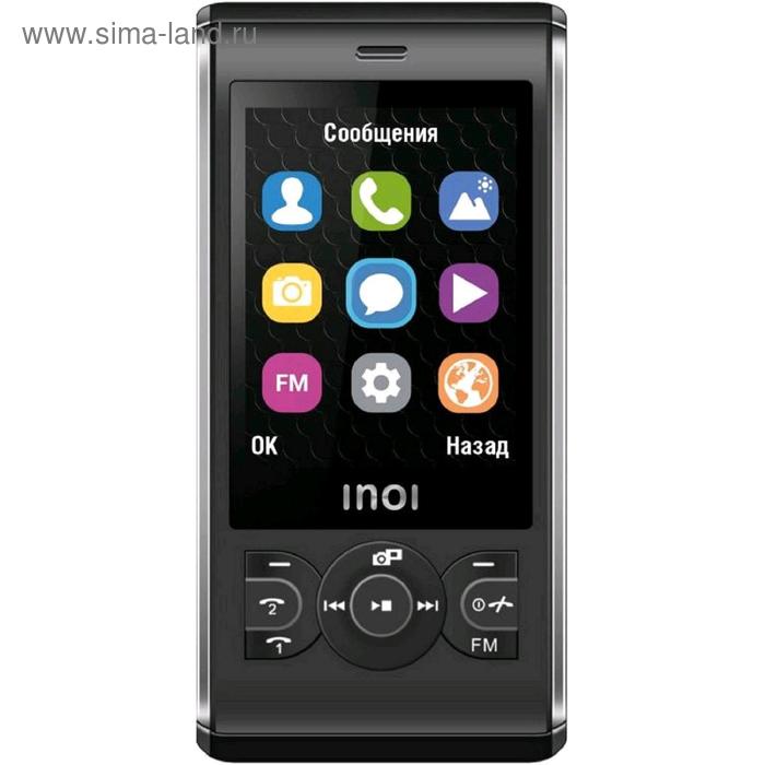 Сотовый телефон INOI 249S, 2.4", 2sim, 32Мб, microSD, 0.1 Мп, 1000 мАч, чёрный - Фото 1