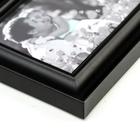 Фоторамка пластик на 7 фото 10х15, 13х18 см "Коллаж" чёрная 57х49,5х2,5 см - фото 24521941