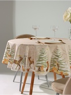Скатерть новогодняя «Этель» Christmas forest, d=150 ± 3 см с ГМВО, 100% хлопок, саржа 190 г/м² - Фото 6