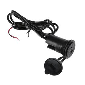 

УЦЕНКА Зарядное устройство USB,на руль мотоцикла,5В - 2.1А,для сети 9-24В,провод 110 см