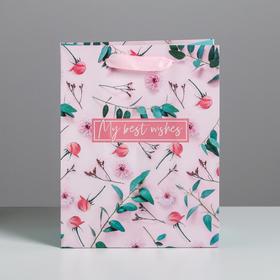 

Пакет ламинированный вертикальный «My best wishes», MS 18 × 23 × 10 см