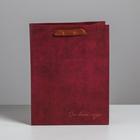 Пакет подарочный ламинированный вертикальный, упаковка, «От всего сердца», MS 18 х 23 х 10 см - фото 24303624