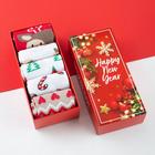 Набор новогодних женских носков KAFTAN "Happy holidays" р. 36-40 (23-25 см), 5 пар - фото 320406044