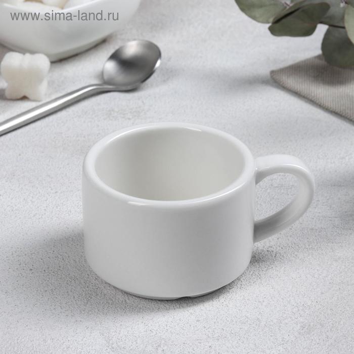 Чашка фарфоровая кофейная BISTRO, 100 мл, 9х6,6х4,3 см