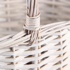 Корзина с ручкой, 23х15х10/9/26 см, лоза - фото 23864361