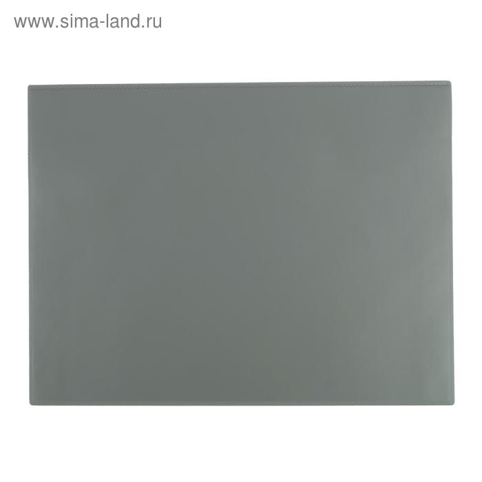 Покрытие настольное 53 x 40 см Durable 7202-10, серый, нескользящая основа, прозрачный верхний слой - Фото 1