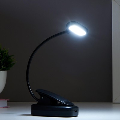 Светильник 16108/1 LED USB черный 5.3×8.2×22.5 см RISALUX