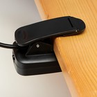 Лампа настольная RISALUX 16108/1, светодиодная, на прищепке, USB, чёрная, 5.3×8.2×22.5 см - Фото 8