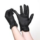 Перчатки хозяйственные виниловые, размер M, 100 шт/уп, цена за 1 шт, цвет чёрный - Фото 2