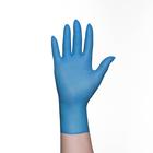 Перчатки хозяйственные нитриловые, размер S, 100 шт/уп, цена за 1 шт, цвет голубой - Фото 1