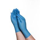 Перчатки хозяйственные нитриловые, размер S, 100 шт/уп, цена за 1 шт, цвет голубой - Фото 3