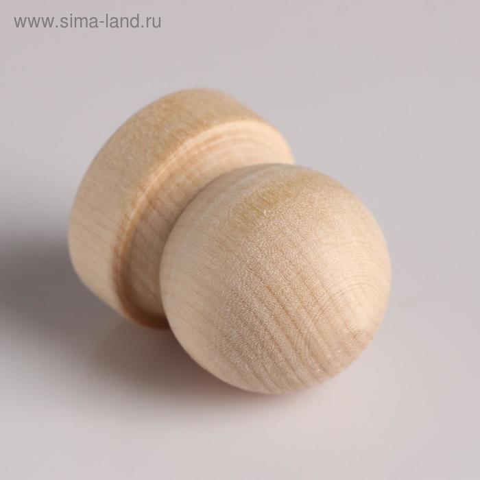 Ручка деревянная «Комод. Шкаф», h=45 мм, d=37 мм - Фото 1