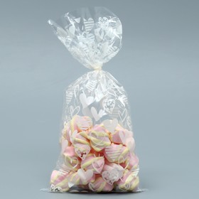 Пакет подарочный пластиковый «С любовью», 15 х 30 см (50 шт)