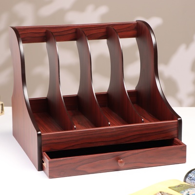 Органайзер для бумаги вертикальный, 4 секции, 32×27×31 см