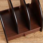 Органайзер для бумаги вертикальный, 3 секции, с выдвижным ящиком, 26×26×24 см - Фото 3