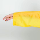 Дождевик плащ "Погода, которую мы заслужили", размер универсальный, размер 42-48, 60 х 110 см, цвет жёлтый - Фото 5