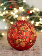 Набор из 4-х ёлочных шаров d=10 см «Блики счастья» - Фото 2