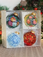 Набор из 4-х ёлочных шаров d=10 см «Блики счастья» - Фото 6