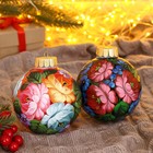 Набор из 4-х ёлочных шаров d=10 см «Неповторимый букет» - Фото 6