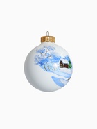 Набор из 4-х ёлочных шаров d=8 см «Зимняя композиция» - фото 59319690