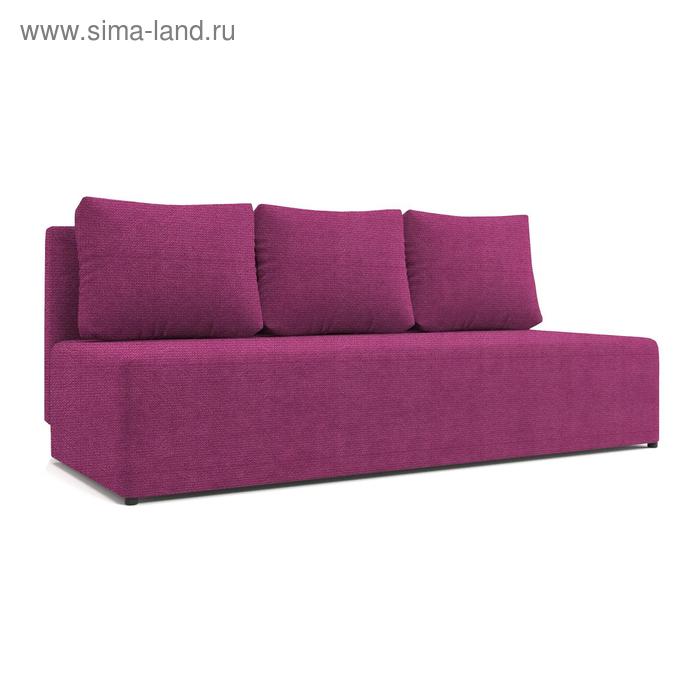 Диван «Алиса 2», еврокнижка, велюр arben/shaggy, цвет fuchsia - Фото 1