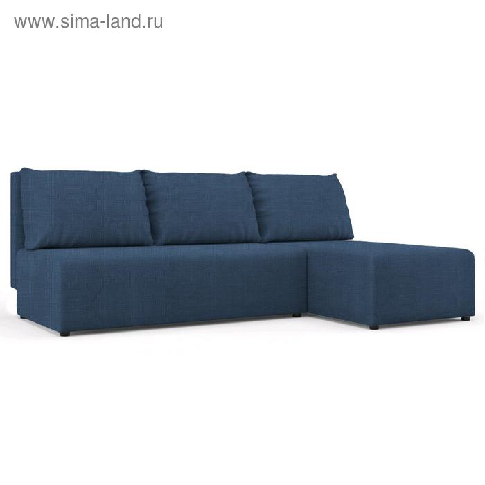 Угловой диван «Алиса», еврокнижка, велюр arben/vital, цвет ocean - Фото 1