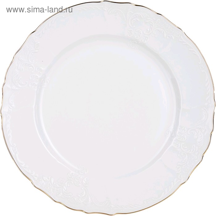 Блюдо круглое Bernadotte, декор «Отводка золото», 32 см - Фото 1