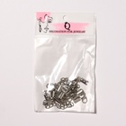 Замок карабин 5 шт. 12×7 мм, с удлинителем и обжимными круглыми концевиками 10×5 мм - Фото 4