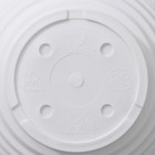 Горшок для цветов с поддоном «Алиса», 500 мл, d=13 см, h=8 см, пластиковый, белый - Фото 4