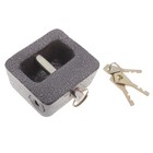 Замок навесной, тип 16, 80 мм, коричневый  (артикул 622389)  большой выбор товаров оптом и в розницу по низким ценам с доставкой