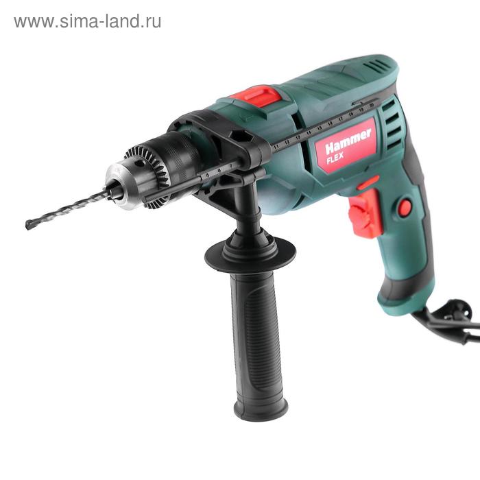 Дрель ударная Hammer Flex UDD710D, 710 Вт, ЗВП 13 мм, 3000 об/мин, реверс - Фото 1